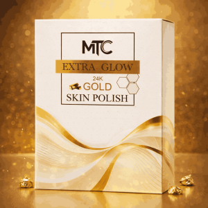 MTC International Extra Glow 24K Gold Skin Polish Kit ? Professional Face & Body Brightening System Made in France