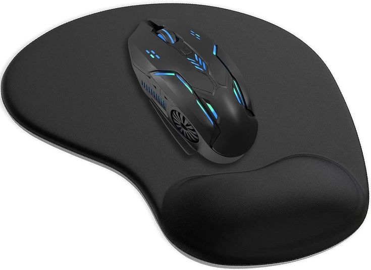 Premium Ergonomic Gaming Mouse Pad with Wrist Support ? Non-Slip Base & Comfortable Memory Foam Design (Random Color)
