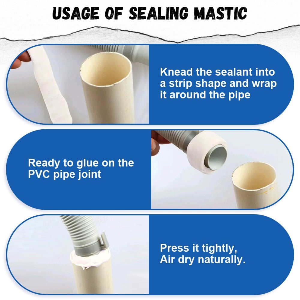 Environmental Wall Hole Sealing Glue ? Waterproof Mending Plasticine for AC Holes, Wall Gaps & Pipe Sealing