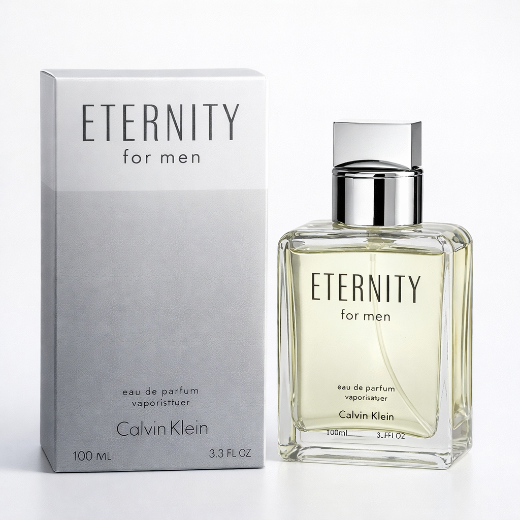 Calvin Klein Eternity for Men Eau De Parfum ? Luxury Long-Lasting Fresh & Woody Premium Fragrance Spray - 100ml
