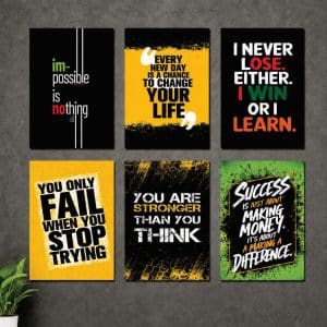 Set of 6 Premium Wall Art Photo Tiles ? Modern Home Decor Sets 8×11